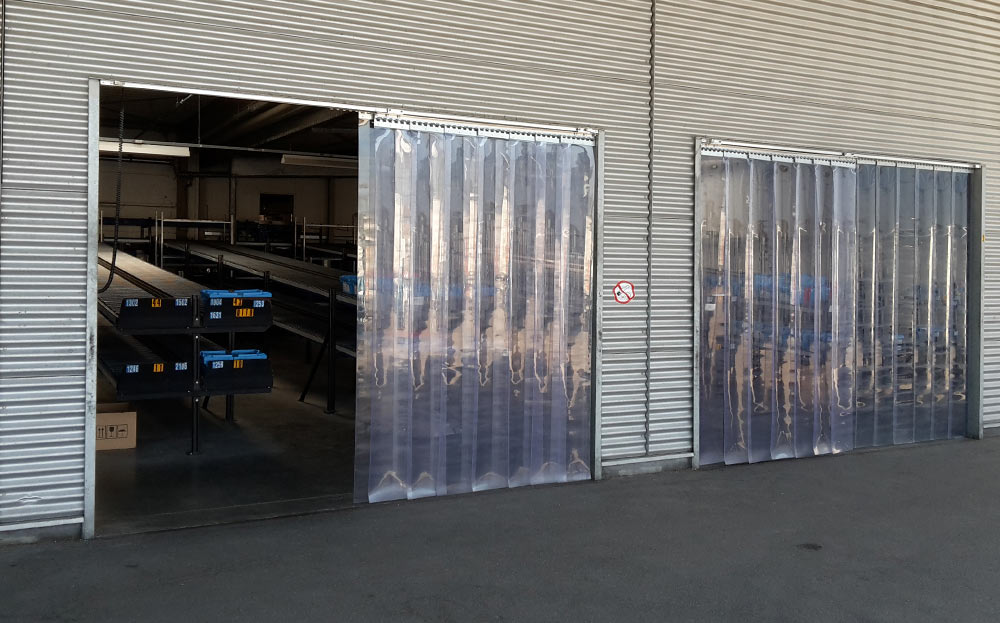 PVC Streifenvorhang Gewerbe Schiebetor